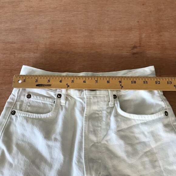 Agolde 90's Pinch Jeans Women 23 White High Rise Button Fly Stretch Preppy 17477 - Picture 9 of 13